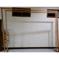 SET Backdrop Hexagon Wedding Rustic / tiang Gawang Hexagonal dekorasi tunangan tunangan