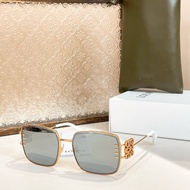 Sunglasses LW40669 Metal Square Fashion Goggles Anti-Ultraviolet Sunglasses Men Women Same Style