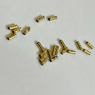Charm Milling pipe stopper size 3 mm - 18 kara gold - Au 750 - genuine without plating