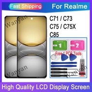 For Realme C71 C73 C75 C75x C85 4G 5G LCD Display Touch Screen Replacement