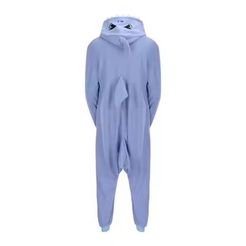 Man Jumpsuit Pajamas Couple Leisure Wear Cute Cartoon Pajamas Thickened Fleece Home Wear Unisex Mens