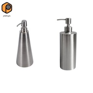 [prettyia] Stainless Steel Pump Soap Lotion Dispenser Bathing Liquid Bottle 550ml 800ml 1# 550ml +3#