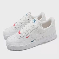 Nike 休閒鞋 W Air Force 1 07 女鞋 ESS 小勾 彩色立體小勾 AF1 白 紅 CT1989101 24cm WHITE/RED