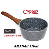 SN-0211 Cypruz Sauce Pan Induction Marble 16cm