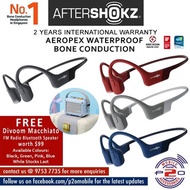 AfterShokz Aeropex WaterProof Bone Conduction Bluetooth FREE one Divoom Macchiato FM Radio Bluetooth