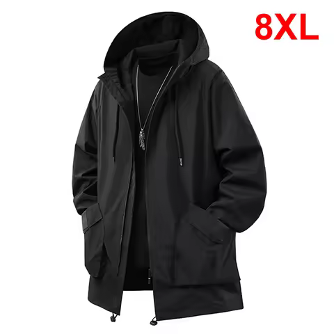 Waterproof Windbreaker Jacket Men Plus Size 8XL Jacket Cargo Coat Fashion Casual Outerwear Camp Jack
