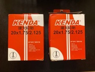 Kenda  bicycle inner tubes 單車內胎 20 x 1.75/2.125