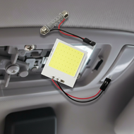 COB LED Car Ceiling Light - T10 Festoon Adapter, Universal for Roof and Cabin  Lampu Siling Kereta C