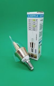 Zjopple LED 小螺頭 拉尾型燈泡 E14 - 5W 金色暖黃光燈泡