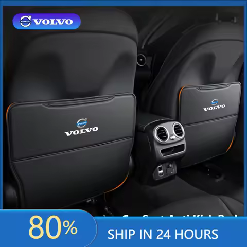 For Volvo Xc60 Xc90 V40 V60 Car Seat Anti-kick Pads Leather Protector Cover Accessories For Volvo ES