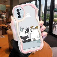 Duang OPPO R15 R17 F17 F19S F19 Pro Reno 4 Pro 4 5 LITE 4F 5F A93 A94 Phone Case We Bare Bears Pattern Soft Protective Cover