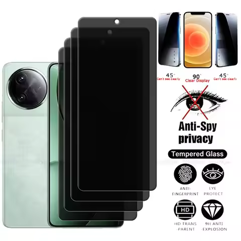 4Pcs For Poco F7 Pro Glass Xiaomi Poco F7 Pro Tempered Glass Protective Privacy Anti-Spy Cover Glue