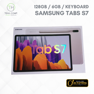 Tablet Samsung Tabs S7 Bekas Normal Plus Keyboard Cover 128Gb 6GB