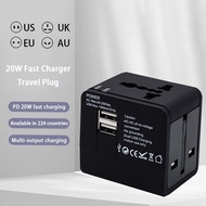 Universal Travel Adapter International Plug Adapter Fast 24A 4-Usb European Power Plug Ac Wall Charg