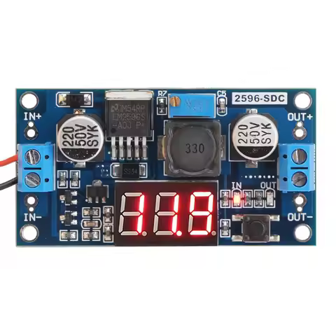 LM2596 Analog Control Buck Converter DC-DC Step-down Transformer Voltage Regulator Module 36V 24V 12