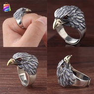 Retro Eagle Ring Men's Index Finger Ring Anti-Thai Silver Ring Domineering Eagle Open Ring CRD