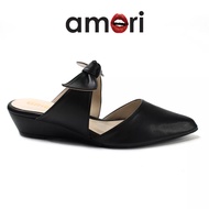 Amori Ladies Mules Shoes R0222020 Kasut Kulit Perempuan