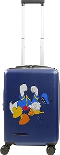 Disney Donald Duck 22.5 Inch Carry-On Luggage, Hardshell Rolling Suitcase with Spinner Wheels, Blue,