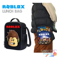 New Roblox Lunch Bag For Kids Adults Student Lunch Box Storage Bag with Adjustable shoulder straps