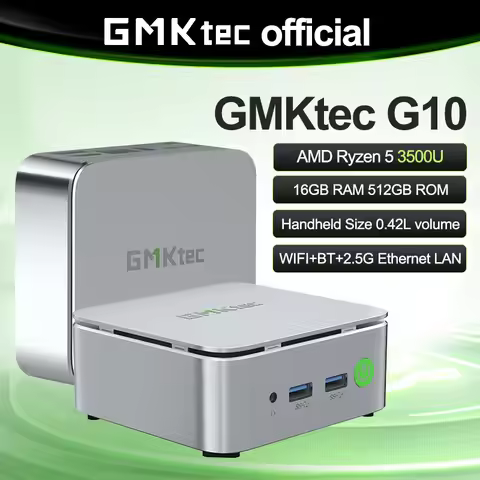 GMKtec G10 Mini PC AMD Ryzen 5 3500U 16GB DDR4 500GB SSD NVME Wifi5 BT5.0 Windows 11 Triple Display