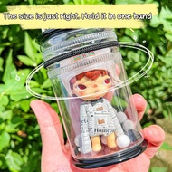 Dust-proof Cylinder Bag Creative Doll Storage Bag Transparent Waterproof Toys Bags Simple Cylinder B