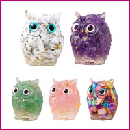 Crystal Owl Table Crystal Owl Ornament Owl Figurine Home Decor 4.8x4cm/1.89x1.57 Inches Crystal Pock