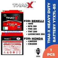 THAI-X YTX7L Motorcycle Battery/ Bateri Motor Sirim For Rfs150/ Tnt250/ Leoncino 250/ Cbr250