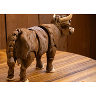Mainan Hewan Sapi Highland Artikulasi Realistik | Figurine Plastik Koleksi 18cm