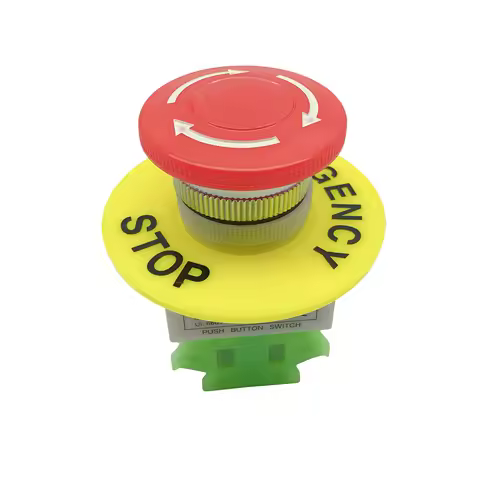 Button switch Lay37-11ZS self-locking Y090 emergency stop mushroom head emergency stop button one no