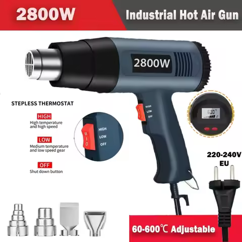 2000-2800W Construction Thermal Dryer 220V Heat Guns Soldering Tool Temperature Adjustable Hair Drye