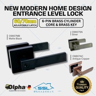 [OLPHA Modern Door Lock Set] 9807 seriesTubular Lever Cylindrical | Tombol Pintu Rumah Heavy Duty