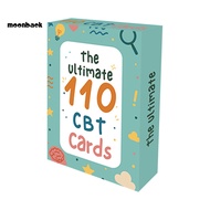 <moonback> Cognitive Behavioral Therapy Cards Stress Relief Cards 110pcs Cbt Deck Cards for Anxiety 