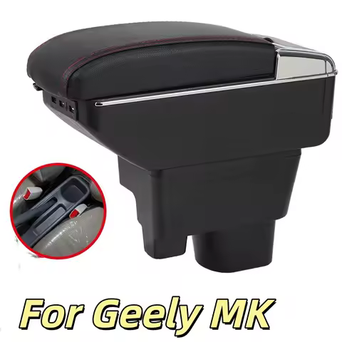 For Geely MK Armrest Box Central Store Content Box Cup Holder Ashtray Interior Accessory Part 06-10