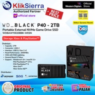 WD BLACK P40 NVMe Game Drive SSD 2TB  - HDD Harddisk External - Portable Hardisk Eksternal Gaming Co