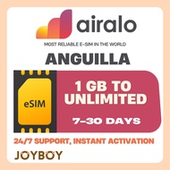 🇸🇬[SG SELLER]🇸🇬 Airalo eSIM – Anguilla Data | 100% Digital SIM | No Roaming Charges | QR Code Delive