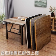[Hong Kong Hot] Folding Table Dining Table Household Dining Table Foldable Dormitory Small Square Table Low Table Outdoor Portable