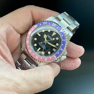 WMNP True Vintage Seiko Mod Pepsi NH34 Custom, Vintage Classic GMT Street..! 40mm