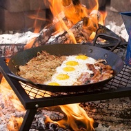 美國LODGE 美國製高碳鋼雙耳平底煎鍋-38cm CRS15