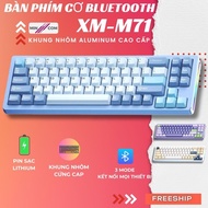 MinCom M71 Bluetooth Mechanical Keyboard XINMENG ALUMINUM Aluminum Frame 3 Mode Connection GASKET Ho