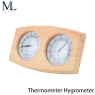 Minimalist Lifestyle:-2 in 1 Sauna Room Wooden Thermometer Hygrometer Steam Temperature Humidity Met