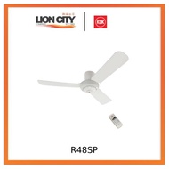 KDK R48SP White/Silver 120cm Remote Controlled Ceiling Fan