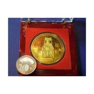 金幣,紀念金幣,紀念幣,古董,收藏-2007年鹿港天后宮紀念金幣(鍍金)