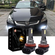 สำหรับ HONDA ACCORD SDA 2003 ~ 2007-2Pc 6000K ไฟหน้ารถมอเตอร์ไซค์แบบ LED ชุด H11ไฟตัดหมอกหลอดไฟไฟฉาย