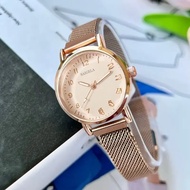 [จัดส่งในกทม] MOYENNE นาฬิกาควอตซ์แฟชั่นสไตล์เกาหลี สวมใส่ง่าย นาฬิกาผู้หญิง