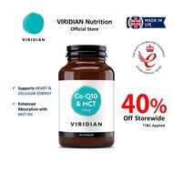 Viridian Co-Q10 & MCT 30mg 30 vege caps EXP: 03/27 100% VEGAN ORGANIC & PURE (JUNK-Free) Q10 CoQ10 C