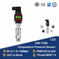 เครื่องส่งสัญญาณแรงดันสูง LCD 0-150 ℃ ช่วง0.1-0-100Mpa 0-5V 0-10V 4-20mA ออก G1/4ตัวเชื่อมต่อ