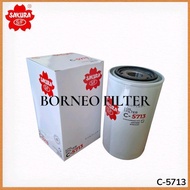 C-5713 Sakura Oil Filter C5713 LF16015 BT7237 P550520 SFO6650 W950/26 W950/39 C-5734 LF3886 84228510