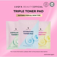 LUQFA BEAUTY TONER PAD  (BRIGHTENING TONER PAD/ HYDRATING TONER PAD/ EXFOLIATING TONER PAD)