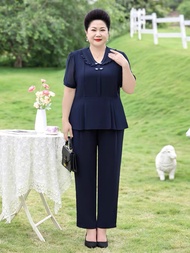 Set bộ lụa cao cấp quý cô sang trọng U60 bigsize -NQ03-0224