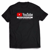 T-shirt T-shirt Cheap Sale Clothes Combed 30S Distro YOUTUBE NAME Channel CHANEL YOU bebas YOU TUBE 